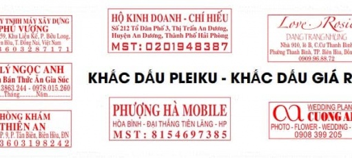 Khắc dấu địa chỉ công ty, cửa hàng, đại lý giá rẻ - Khắc dấu Gia Lai